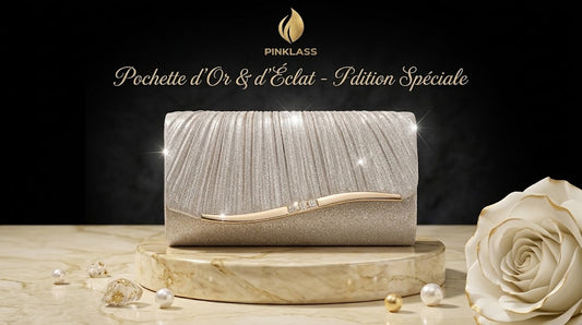 Pleated Evening Bag — Elegant Pearl Clutch